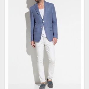 Zara Man Cotton Blue Blazer